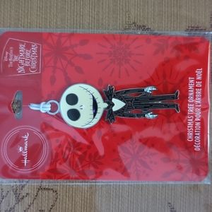 NWT Hallmark The Nightmare Before Christmas Jack Skellington metal ornament